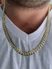HarlemBling Cuban Link Chain Or Bracelet 14k Gold Over Real Solid 925 Silver Necklace 5-11mm
