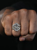 Silver Nugget Money Plain Ring - 925 Silver
