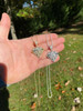 Hip Hop Iced Diamond Shape Bling Pendant Hip Hop Necklace 925 Silver / Gold MOISSANITE
