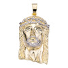 MOISSANITE Kilo Detailed Hip Hop Jesus Pendant - 14k Yellow Gold Vermeil 925 Silver - JUMBO 6"