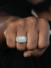 MOISSANITE Billionaire's Club Iced Out Ring - 925 Silver