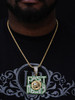 Glow In Dark FAST MONEY Sonic Pendant - 14k Gold Vermeil Or 925 Silver - CZ Stones - Huge 3.5"