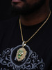 Glow In Dark LION KING Hip Hop Pendant - 14k Gold Vermeil Or 925 Silver - CZ Stones - Huge 3.5"