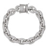 MOISSANITE Rolo Hermes Link Bracelet Iced Out - 925 Silver - 12.5mm - 8.5"