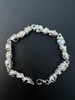 HarlemBling Heavy 8mm Custom Handmade Solid 925 Sterling Silver Nugget Link Bracelet Mens