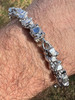 HarlemBling Heavy 8mm Custom Handmade Solid 925 Sterling Silver Nugget Link Bracelet Mens