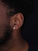 MOISSANITE Lightning Bolt Iced Out Earrings - 925 Silver - 6x16mm