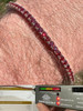  Real Iced Ruby Red MOISSANITE 3mm Tennis Bracelet 925 Silver Pass Diamond Test 