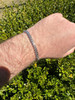 HarlemBling Real Miami Cuban Link Bracelet 925 Silver Baguette MOISSANITE Clasp Pass Tester