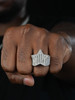 Baguette Rap Star Ring - 925 Silver - CZ Stones