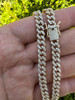 HarlemBling Real Diamond Solid 14k Yellow Gold Iced 6mm Miami Cuban Link Chain Necklace 6-8ct