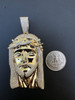 Italiano Silver, Inc. HUGE 3" Solid 10k Yellow Gold 38 Gram Jesus Piece Iced VVS Moissanite Pendant