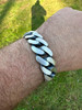 HarlemBling Graduated Miami Cuban Link Bracelet Solid 925 Sterling Silver Box Clasp 12-20mm