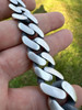 HarlemBling Graduated Miami Cuban Link Bracelet Solid 925 Sterling Silver Box Clasp 12-20mm