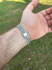 HarlemBling Custom Double Miami Cuban Figure Eight Link Bracelet 12mm Wide Real 925 Silver