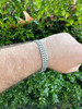 HarlemBling Custom Double Miami Cuban Figure Eight Link Bracelet 12mm Wide Real 925 Silver