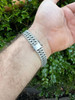 HarlemBling Custom Double Miami Cuban Figure Eight Link Bracelet 12mm Wide Real 925 Silver