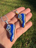 HarlemBling Air Jordan 45 Blue Nike Sneaker Pendant MOISSANITE Real 925 Silver Iced Hip Hop