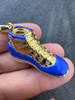 HarlemBling Air Jordan 45 Blue Nike Sneaker Pendant MOISSANITE Real 925 Silver Iced Hip Hop