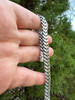 HarlemBling Custom Double Miami Cuban Open Franco Link Bracelet 12mm Wide Real 925 Silver