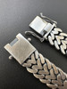 HarlemBling Custom Double Miami Cuban Open Franco Link Bracelet 12mm Wide Real 925 Silver