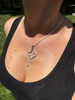 HarlemBling Open Clover Flower Pendant Iced MOISSANITE Real 925 Silver Necklace - 3 Sizes