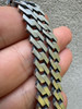 HarlemBling Prong Custom Miami Cuban Link Bracelet 8.5mm Real 925 Silver Oxidized Finish 