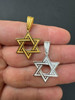 Silver Star Of David Jewish Star 925 Silver / 14k Gold Vermeil 1" Magen David Pendant 