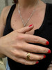 HarlemBling Classic Prong Miami Cuban Eternity Band Ring - 14k Gold Vermeil 925 Silver - Plain