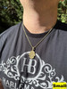 HarlemBling MOISSANITE 100 Evil Eyes Hamsa Hand Iced Out Pendant - 14k Gold Vermeil 925 Silver - 3 Sizes 1.25"-3"