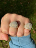 HarlemBling 4.68ct Real DIAMOND Round Cluster Iced Out Ring - 14k Yellow Gold