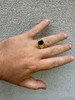 Miami Cuban Ring - 14k Gold Vermeil 925 SIlver - Black Onyx Stone