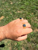 Miami Cuban Ring - 14k Gold Vermeil 925 SIlver - Black Onyx Stone