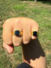 Miami Cuban Ring - 14k Gold Vermeil 925 SIlver - Black Onyx Stone