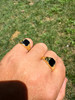 Miami Cuban Ring - 14k Gold Vermeil 925 SIlver - Black Onyx Stone