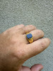 Miami Cuban Ring - 14k Gold Vermeil 925 SIlver - Black Onyx Stone