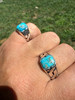 Real Blue Turquoise Gemstone Mens Solid 925 Sterling Silver Cuban Link Ring Imported from eBay HarlemBling
