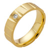 Men's Ladies 6mm Wedding Band Ring Solitaire Moissanite 14k Gold Over 925 Silver Imported from eBay HarlemBling
