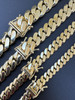 HANDMADE Tight Link Miami Cuban Link Chain Or Bracelet Necklace - 10k Yellow Gold - 7"-28" - 5mm-10mm