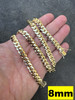 HANDMADE Tight Link Miami Cuban Link Chain Or Bracelet Necklace - 10k Yellow Gold - 7"-28" - 5mm-10mm
