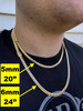 HANDMADE Tight Link Miami Cuban Link Chain Or Bracelet Necklace - 10k Yellow Gold - 7"-28" - 5mm-10mm