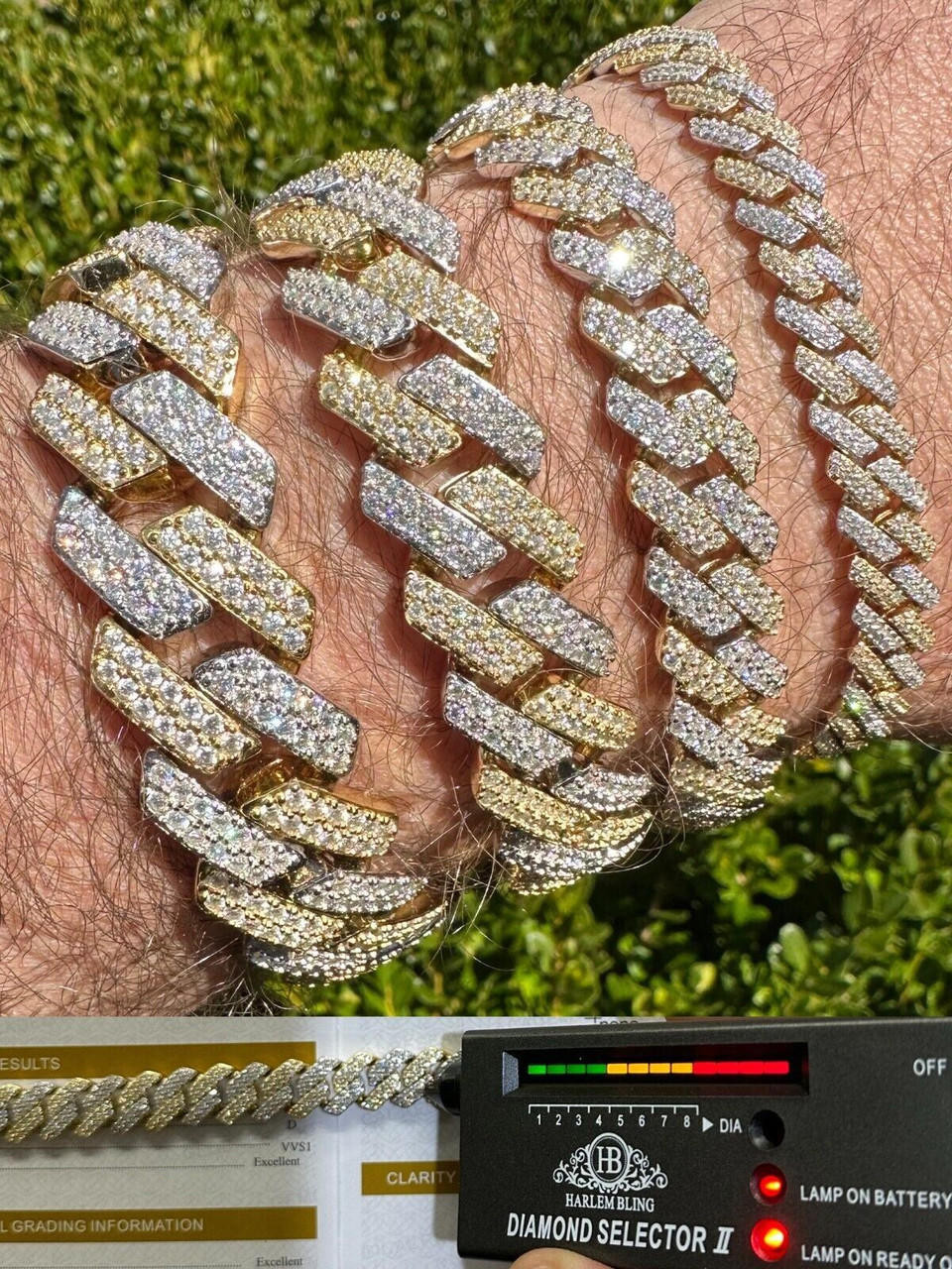 Real 925 Sterling Silver Miami Cuban Link Bracelet – 8 Inch X 6mm For Men