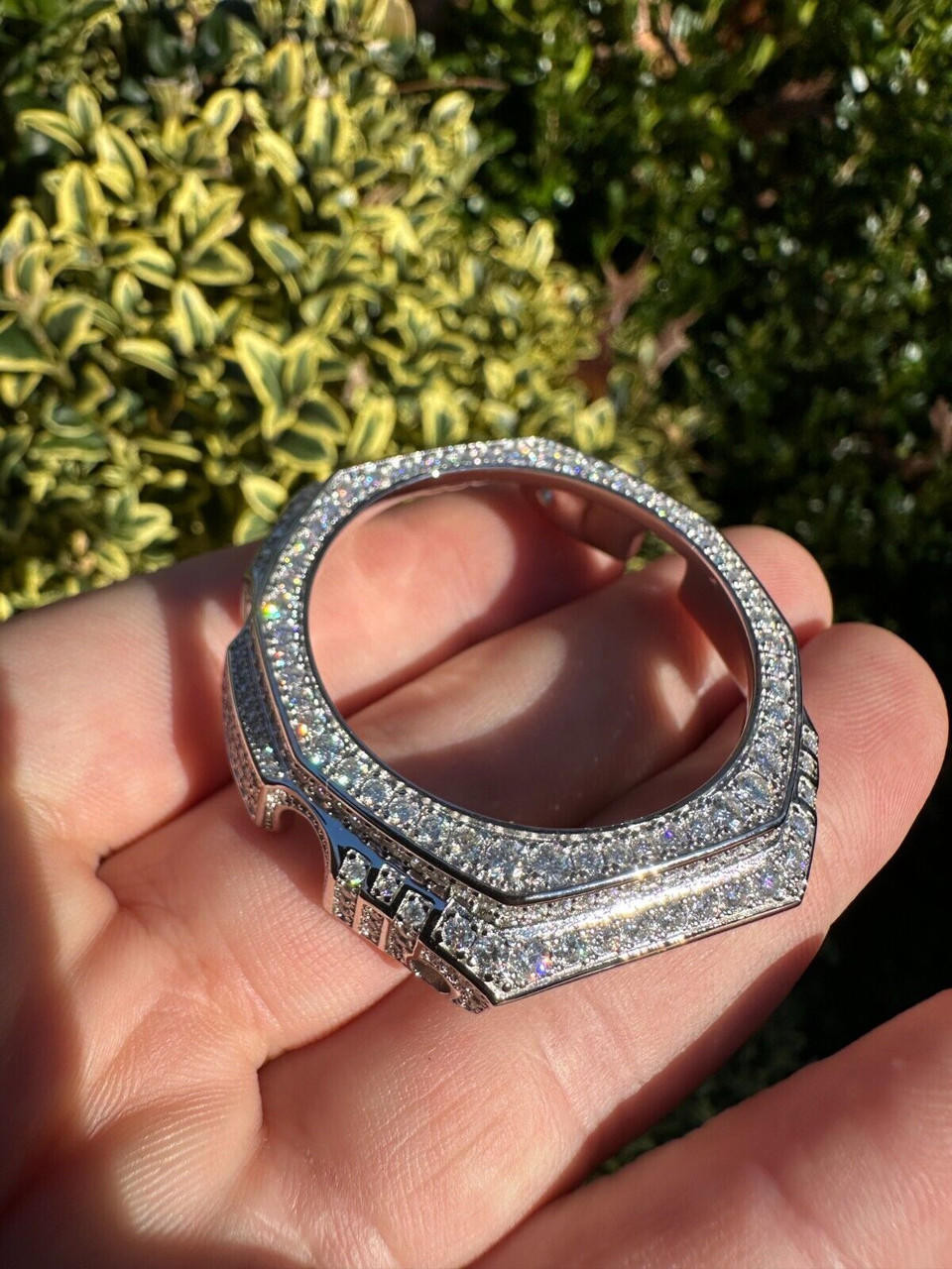 Moissanite Ohrringe Moissanite Kreuz-Anhänger 'Miami Cuban' In 925 Silber - Iced Out Halskette Für Herren Halskette Herren Silber 925 Echt
