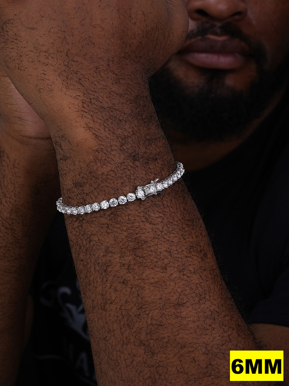 CZ Tennis Bracelet 14k Gold Over 925 Silver | Harlem Bling