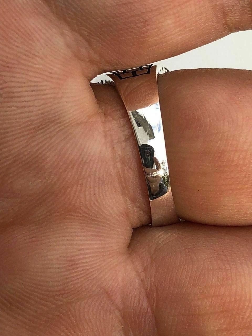 Handmade Real Solid 925 Sterling Silver Black Onyx Square