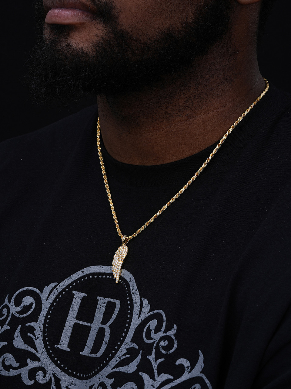 ネックレス・ペンダント wing bling 14k liang necklace Angel Wing Pendant 14k Gold Plated Genuine Sterling Silver