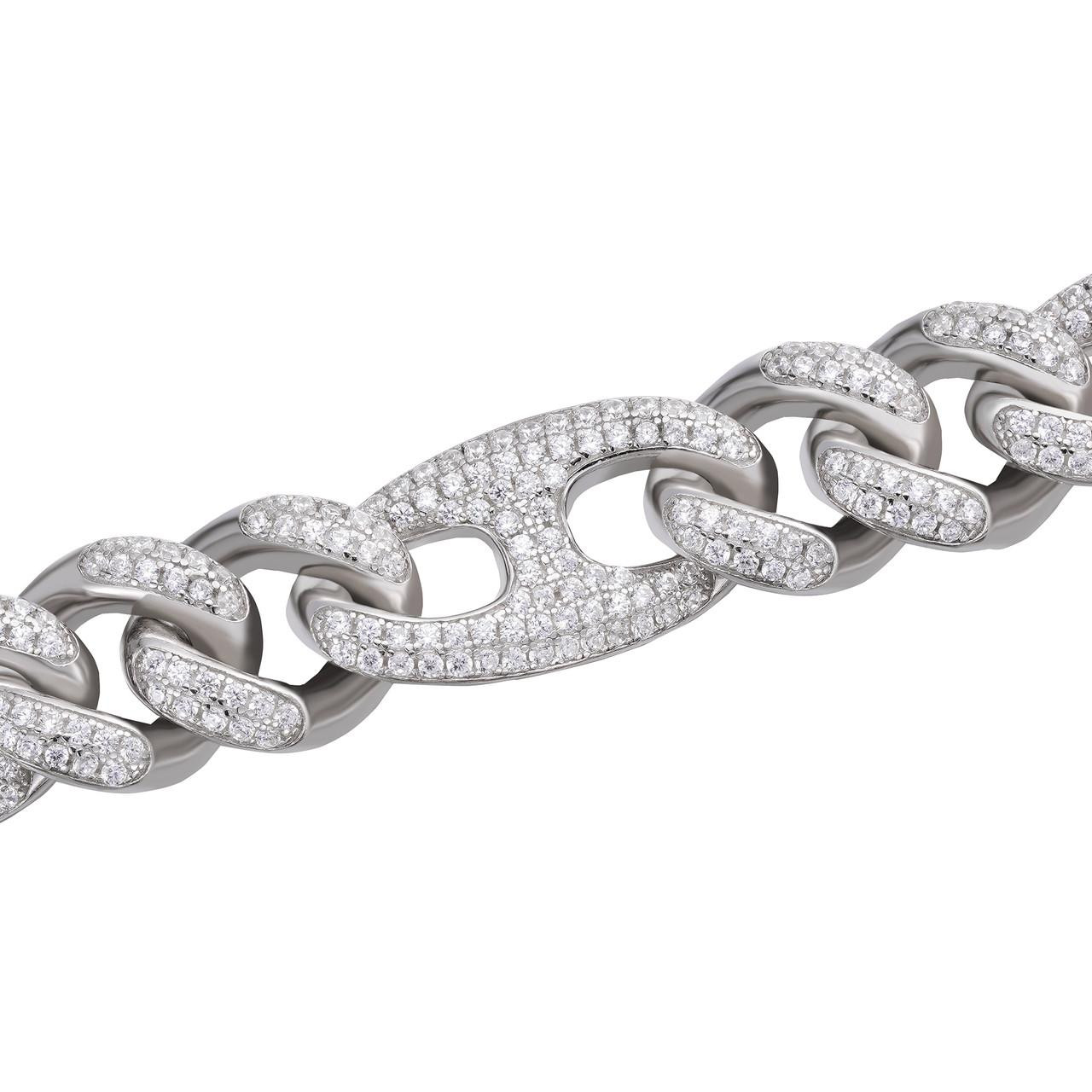 【JORDAN CRAIG】Classic Figaro Link Chain - 6mm Solid 925 Silver Mens Figarucci Gucci Link Cuban Chain