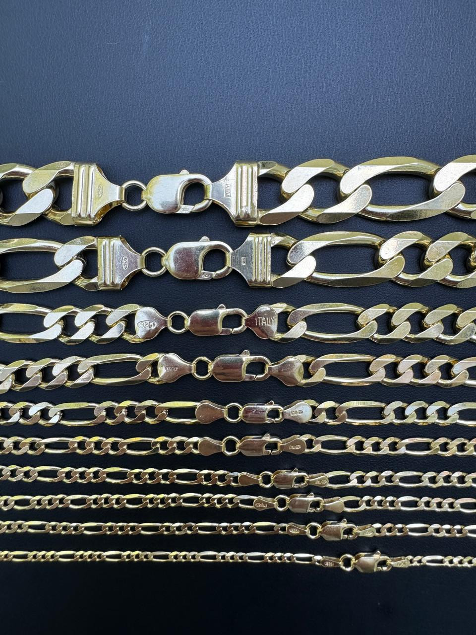 Figaro Link Chain Necklace Or Bracelet - Gold Figaro Chain