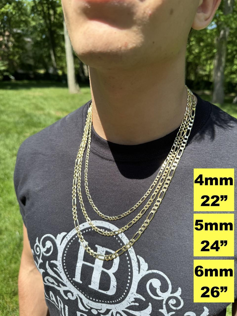 Figaro Link Chain Necklace Or Bracelet Gold Figaro Chain