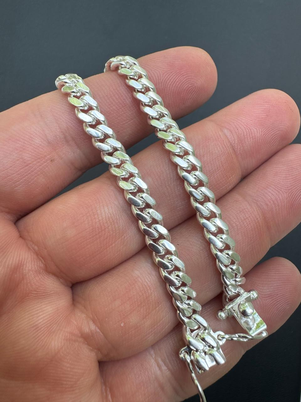 【21cm】【10mm】【18K刻印あり】【Miami Cuban】ブレスレット 10K Real Gold Miami Cuban Chain Bracelet 【3mm / 17.78cm
